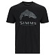 Simms Wood Trout Fill T-Shirt Black M