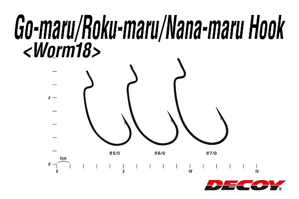  Worm 18 Go-maru,Roku-maru,Nana-maru Hook